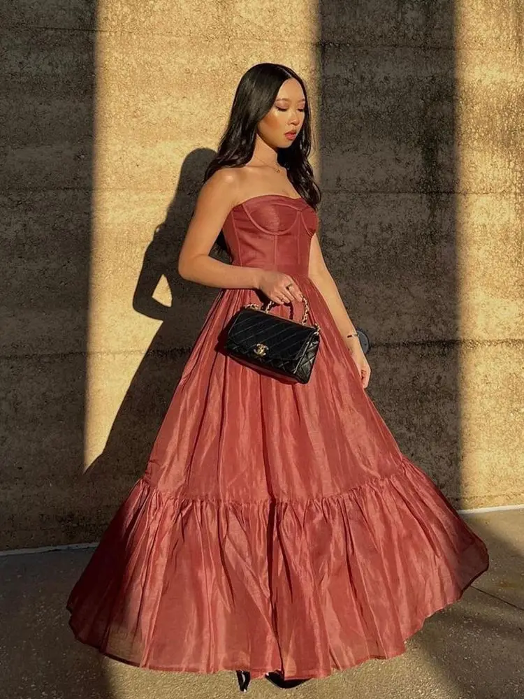 Sweetheart Long tulle evening dress
