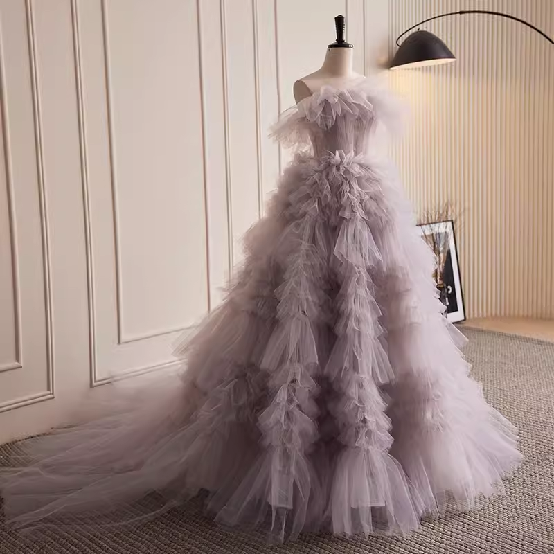 Stunning Ball Gown Strapless Tulle Sweet 16 Dresses
