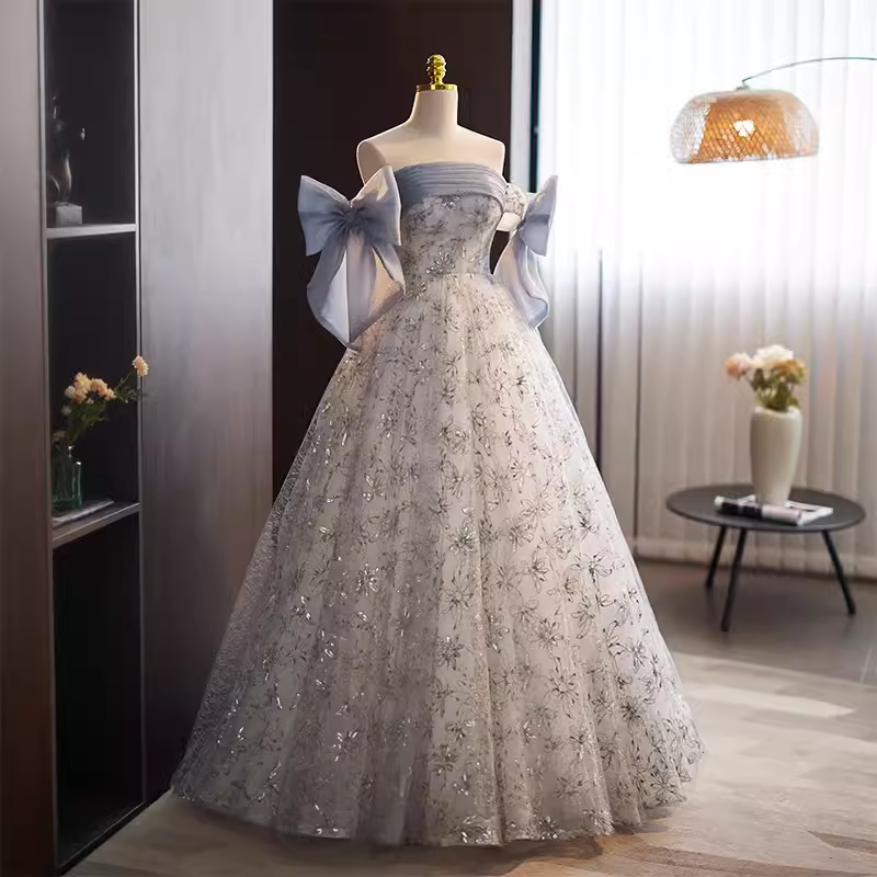Vintage Ball Gown Strapless Tulle Sweet 16 Dresses