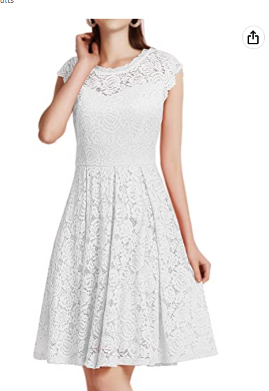 Women's Vintage Floral Lace Cocktail Dress Homecoming Dress
