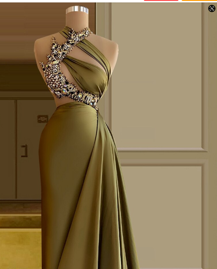 Uniuqe Mermaid Prom Dress ,Chic Long Evening Dress