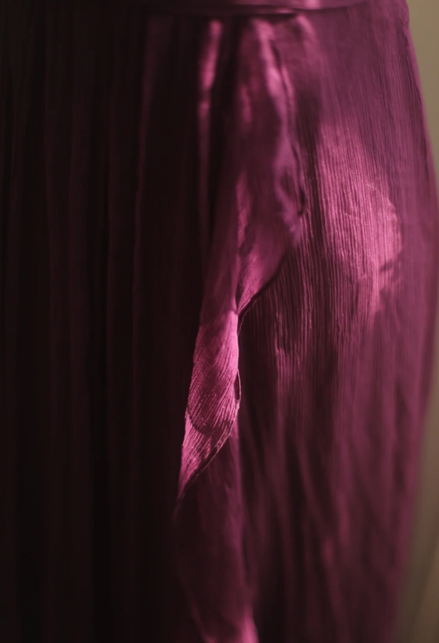 Charming Purple V Neck Tulle Long Wedding Guest Dress Formal Evening Dress Prom Dress