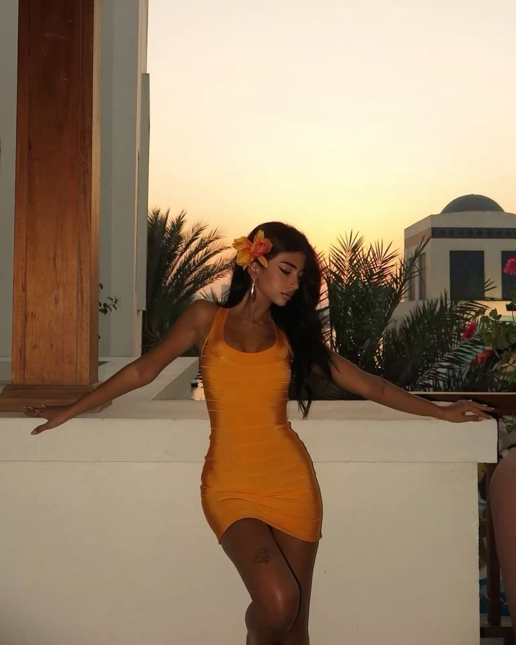 Unique Orange Halter Satin Sheath Short Prom Dress Formal 8th Grade Homecoming Dress