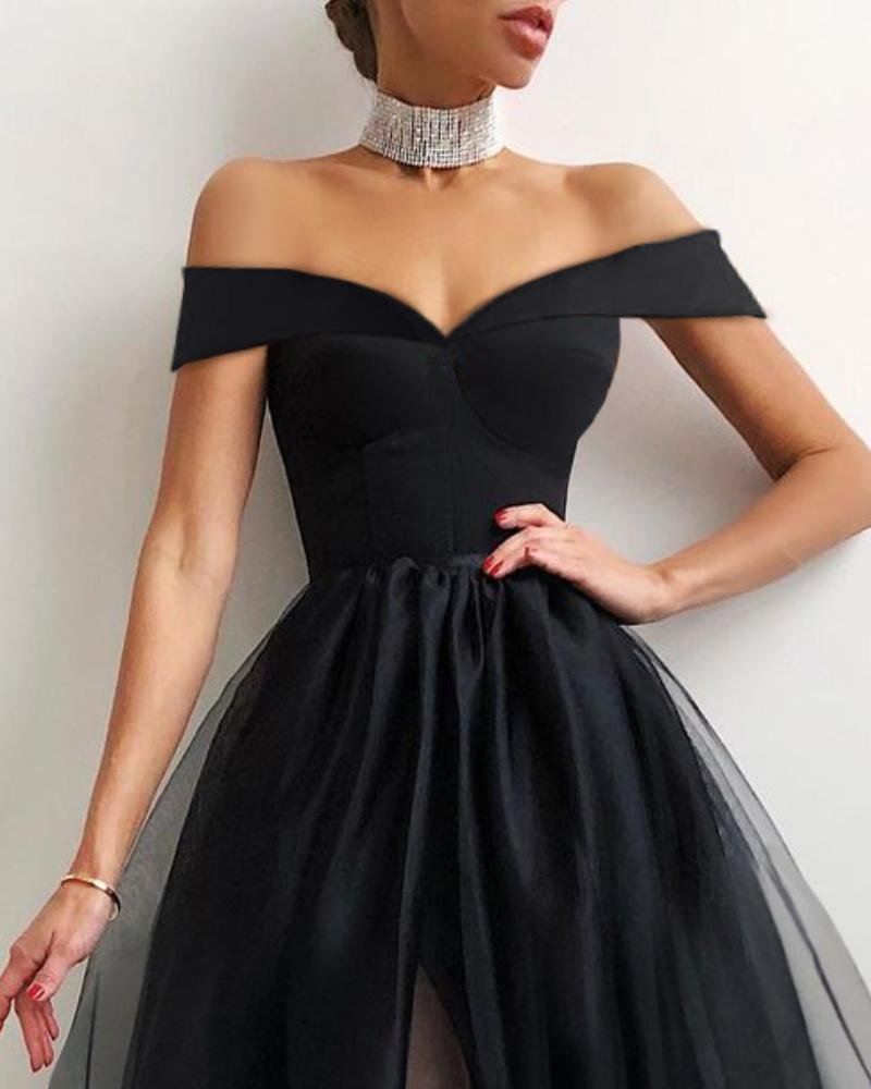 V-Neck Short Sleeve Knee-Length Homecoming Dress