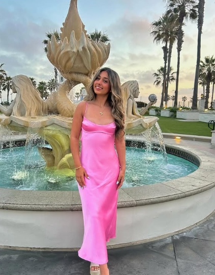 Sexy Sheath Long Straps Light Pink Prom Dresses