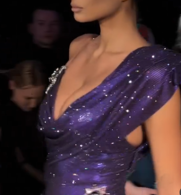 Elegant Purple Sequin Pleated A Line Short Party Dress Cocktail Dress
