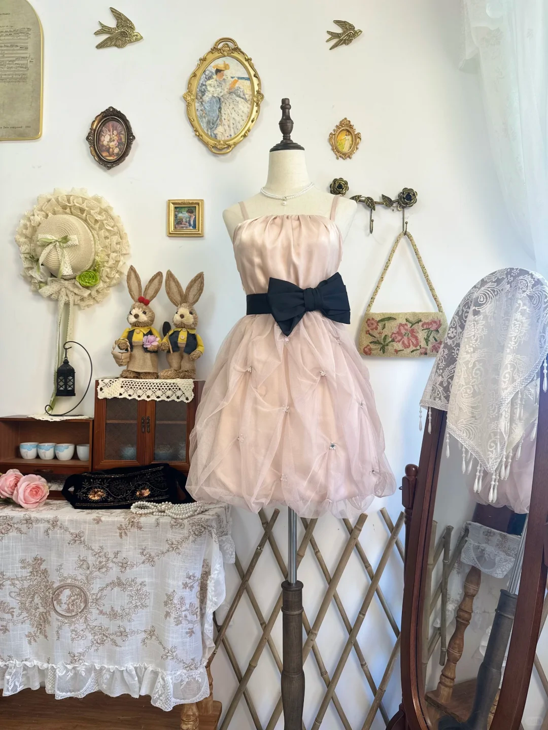 Simple Spaghetti Straps Blush Pink Satin Tulle Short Homecoming Dress Birthday Outfits
