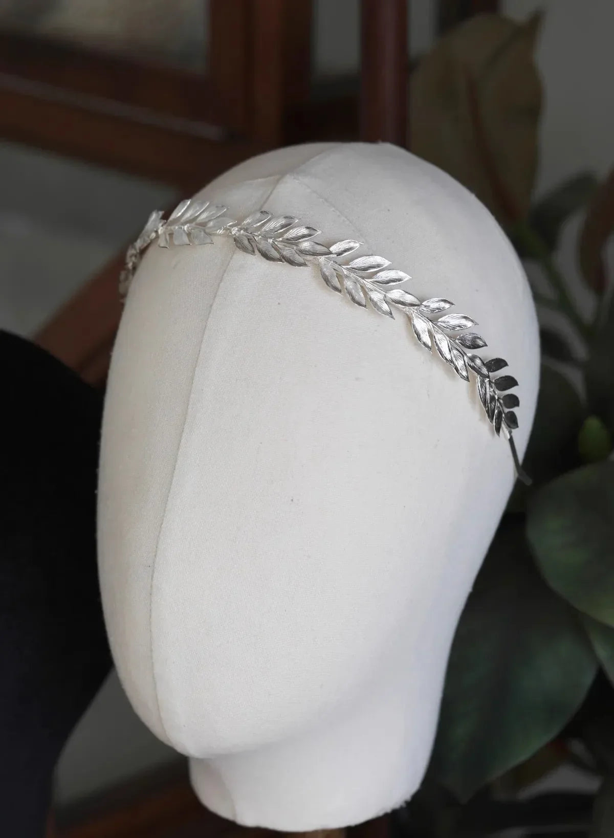 Silver Color Headband Hairband Leaf Headpiece Headdress Brides Birthday Gift Tiara Crown Bridal Jewelry Wedding Hair Accessories