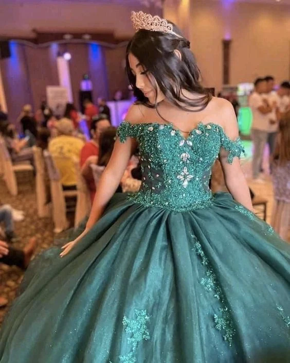 Emerald Green Quinceanera Dresses Sweet 16 Dress Charming Birthday Dress
