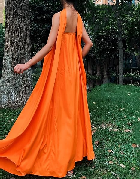 Women's Halter Long Prom Dress Strapless Floor Length Formal Dresses