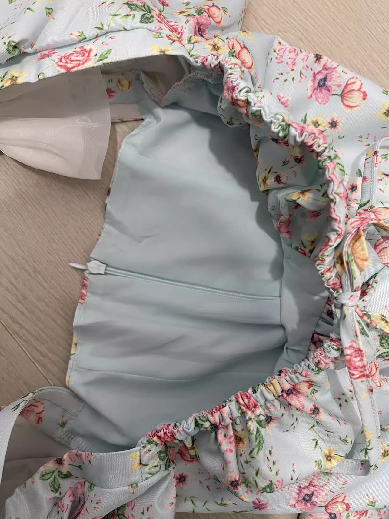 Vintage A line Square Neckline Floral Vacation Beach Dress Birthday Dress