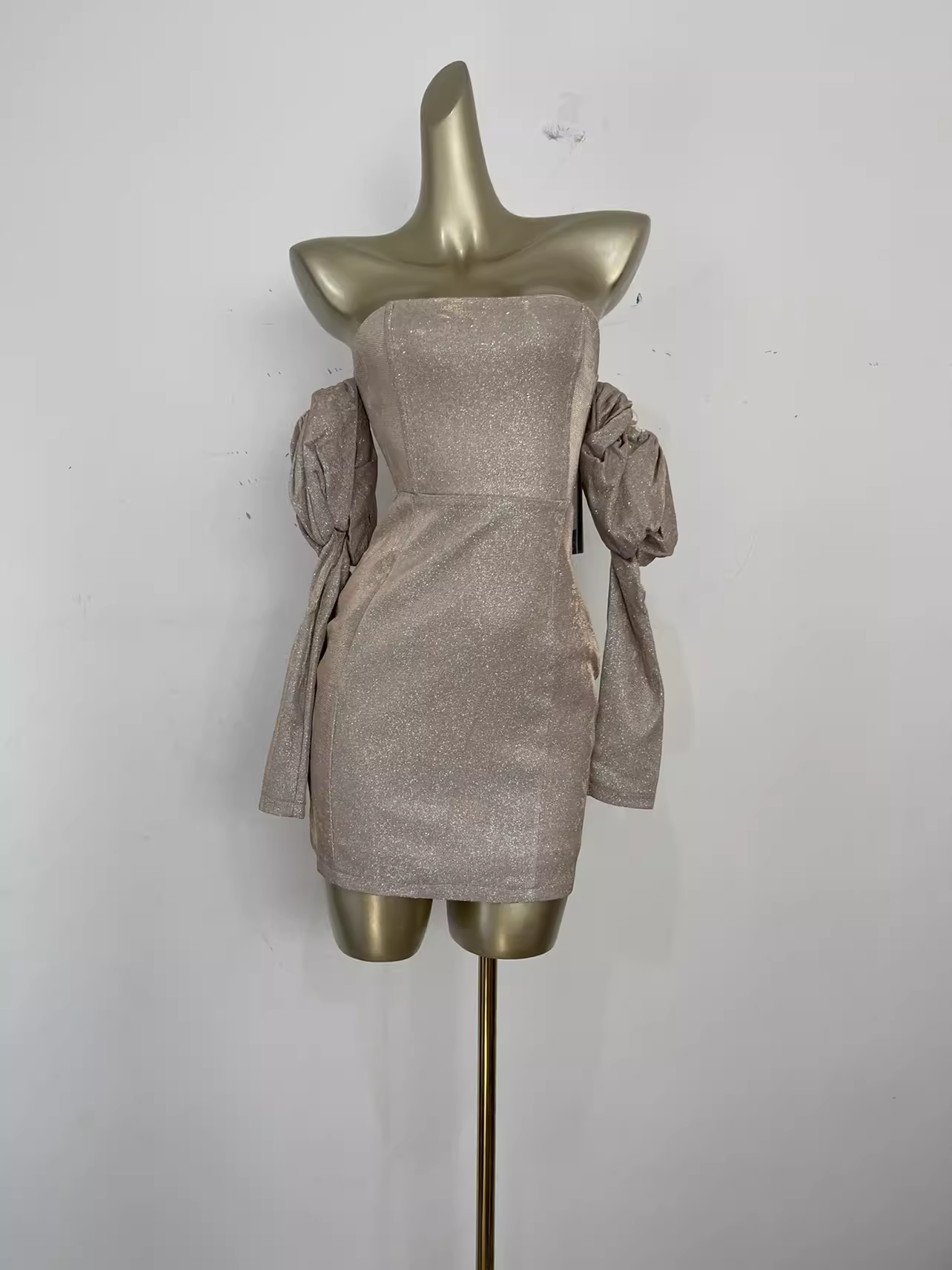 Sexy Sheath Strapless Sequin Travel Vacation Beach Dress Short Birthday Dress