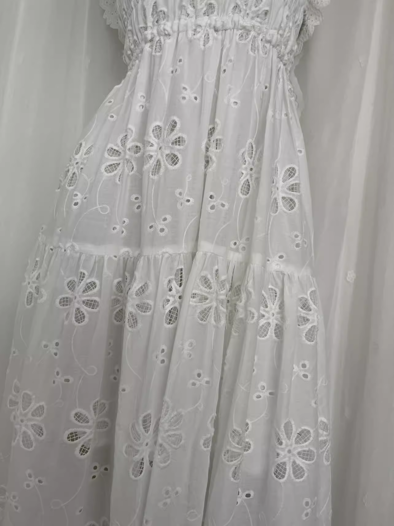 Cute A Line Lace White Vacation Dress Birthday Dresses