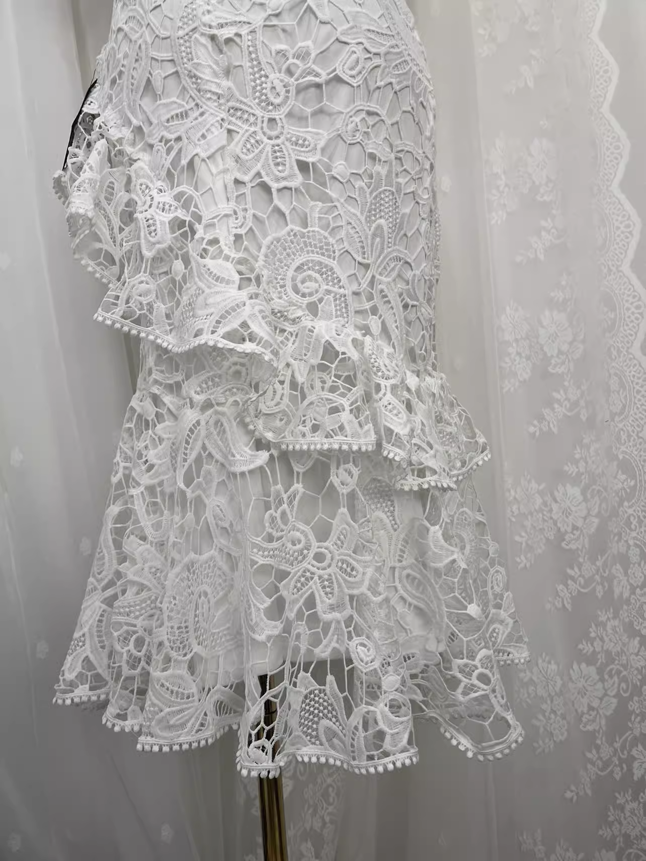 Sexy Mermaid Lace White Travel Vacation Beach Dress Birthday Dress