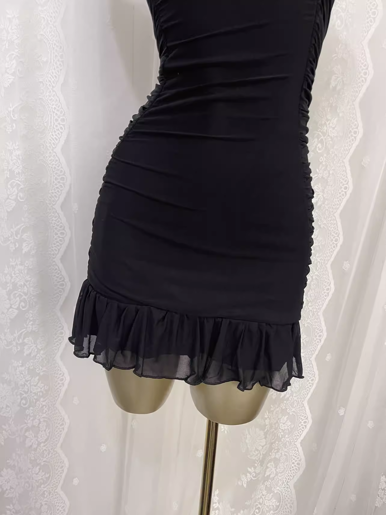 Sexy Sheath Straps Black Travel Vacation Dress Short Birthday Dress