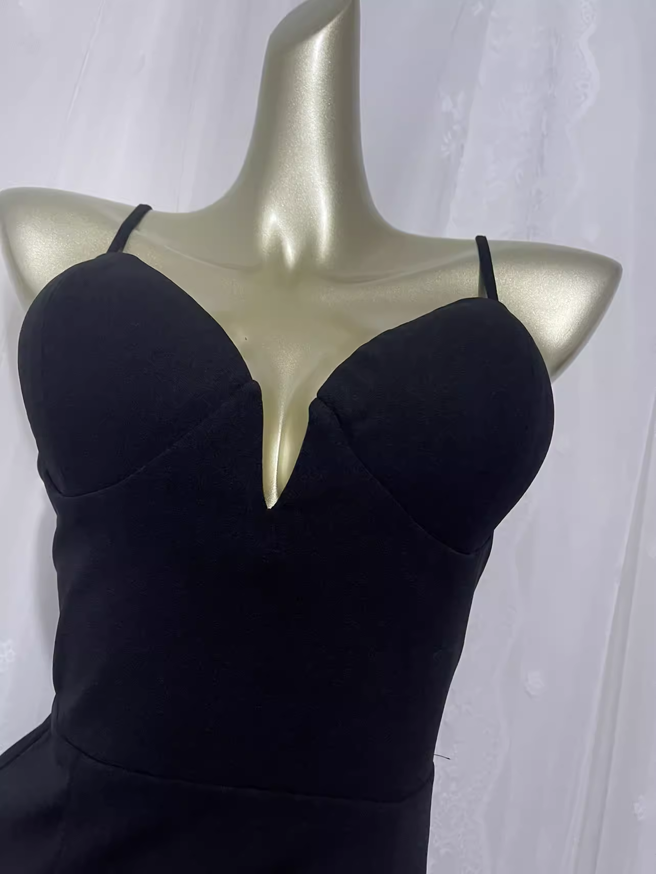Sexy Sheath Spagetti Straps Black Long Vacation Dress Birthday Dresses