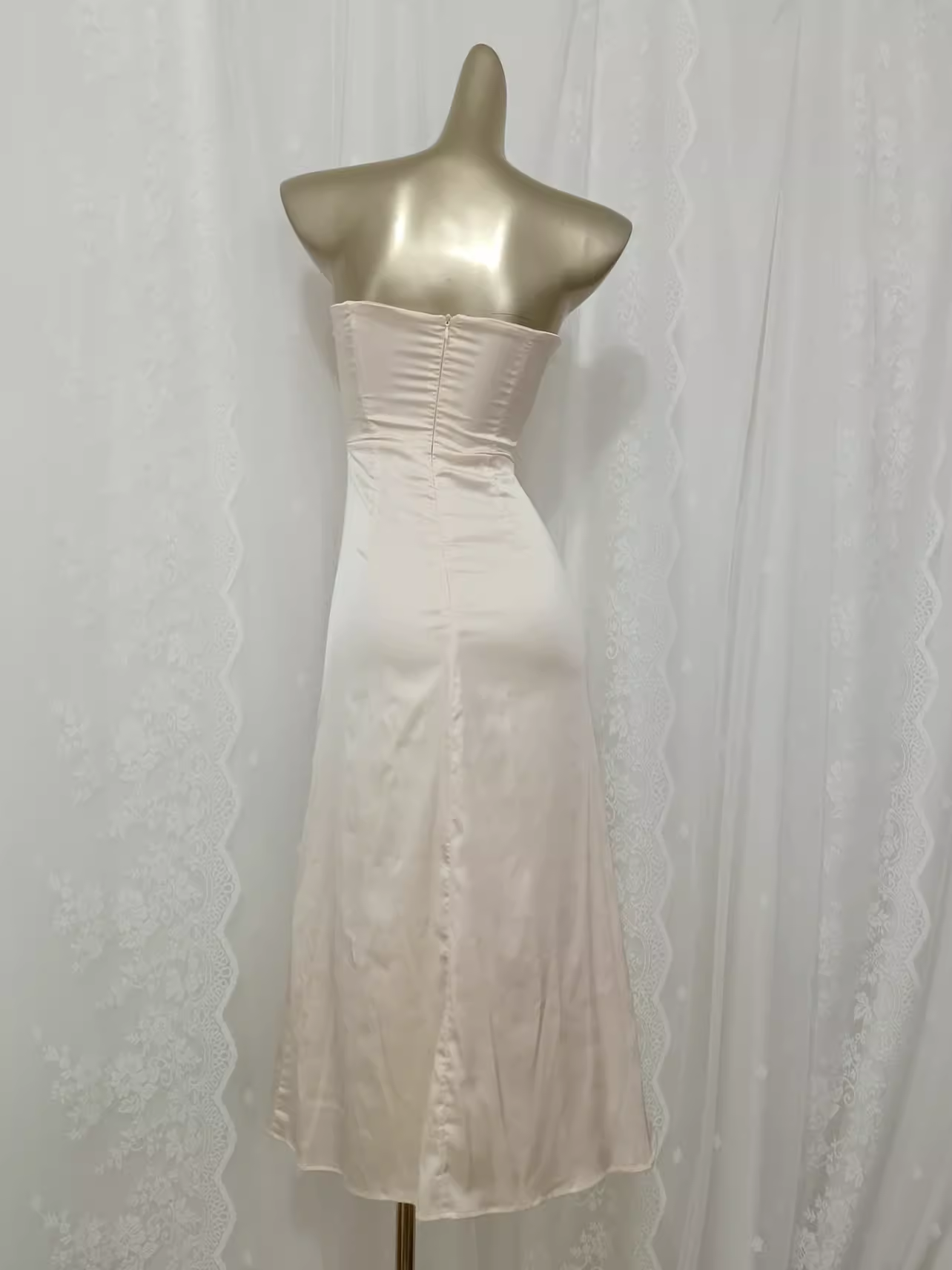 Cute Sheath Sweetheart Satin Vacation Dress Birthday Dresses