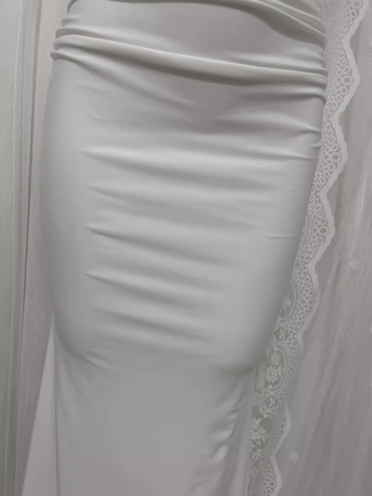 Cute Sheath Spaghetti Straps Satin White Long Vacation Dress Birthday Dresses