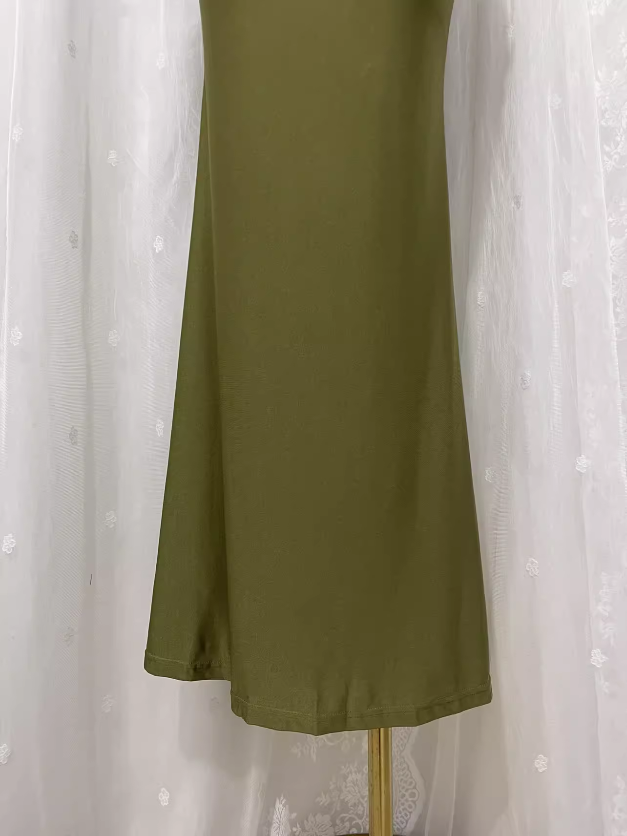 Simple Sheath Halter Green Long Vacation Dress Birthday Outfits