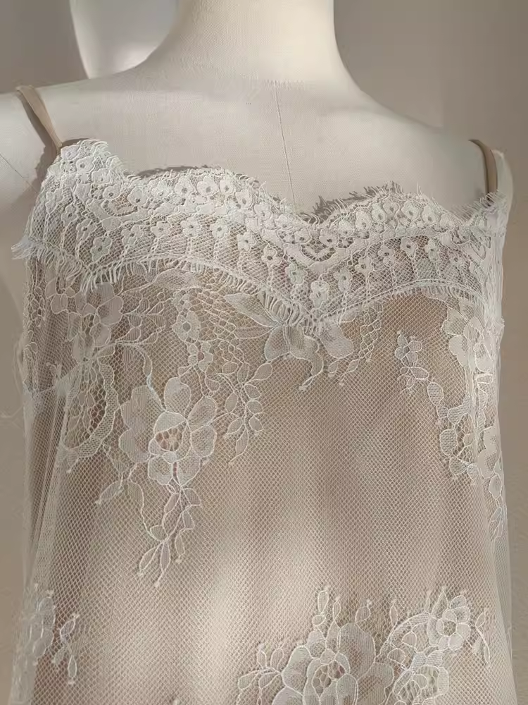 Cute A line Halter White Lace Tea Length Vacation Dress Women Beach Dresses