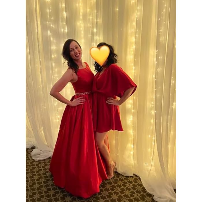 Sexy A Line Scoop Neckline Satin Green Long Prom Dresses Party Dress