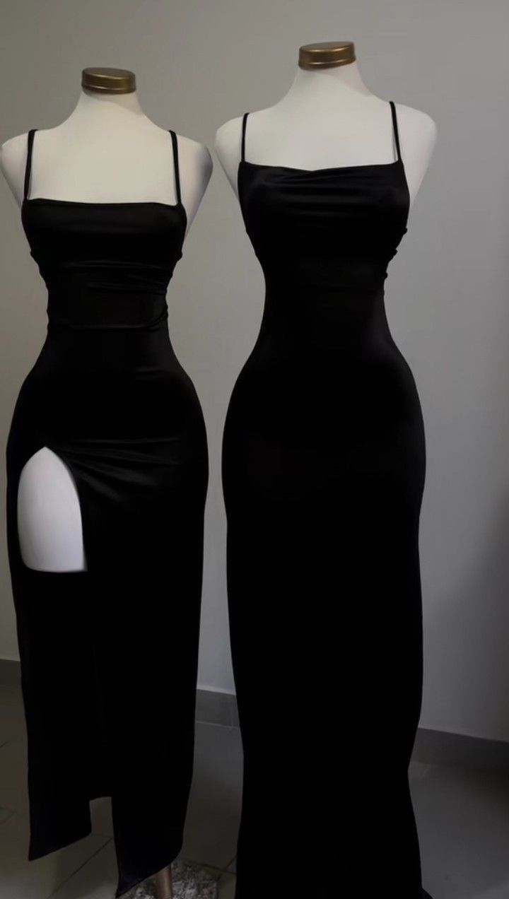 Classy Sheath Spaghetti Straps Black Sleeveless Long Backless Prom Dresses