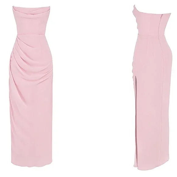 Simple Sweetheart Sleeveless Mermaid Satin Long Evening Prom Dresses