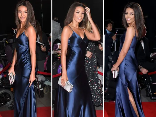 Sexy Mermaid Spaghetti Straps Navy Blue Satin Floor Length Evening Dress Prom Dresses