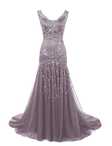 Sexy Mermaid Straps Sleeveless Floor Length Long Beads Evening Dress Prom Dresses