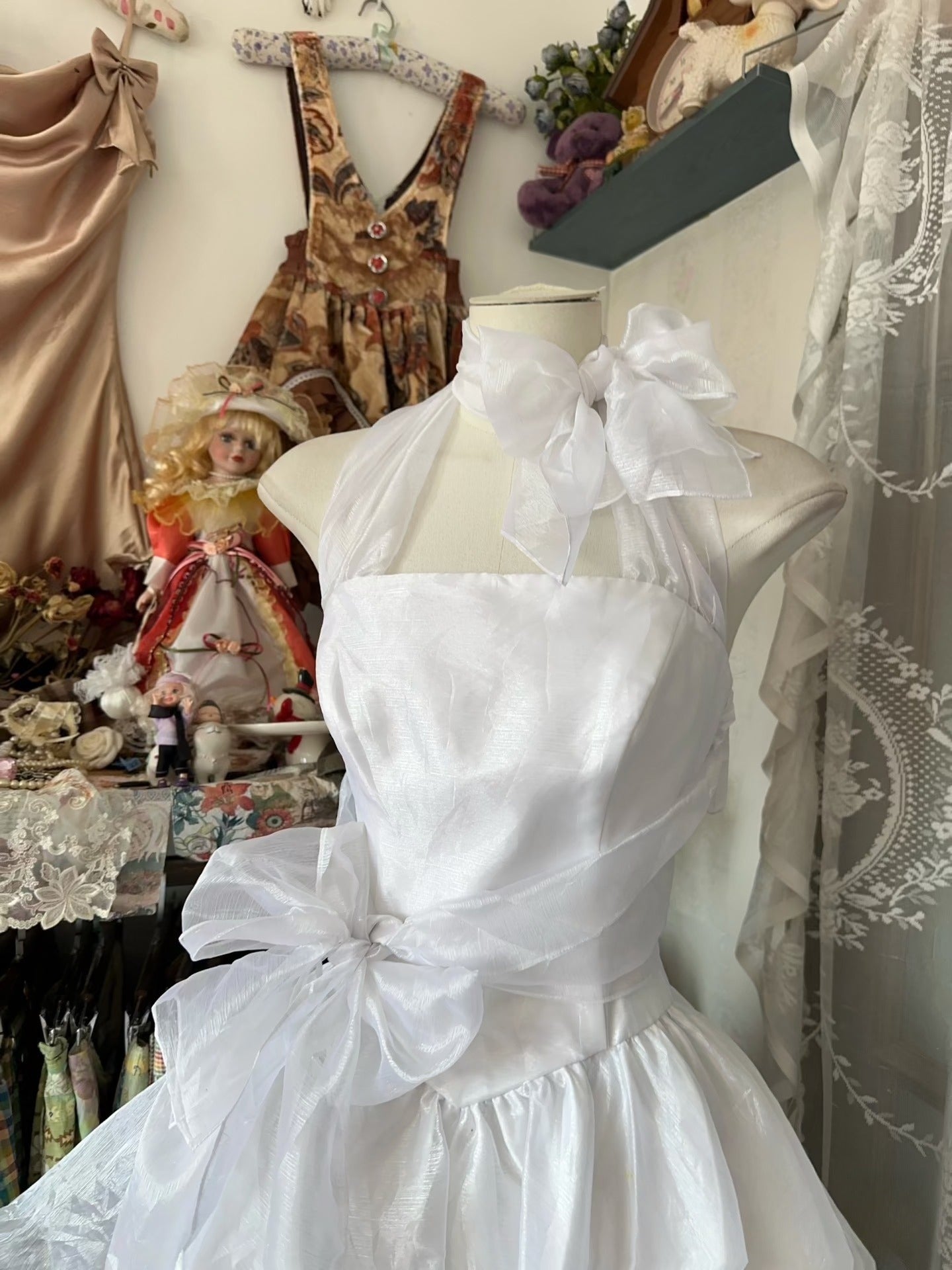 Vintage Fashion Ball Gown White Short Length Homecoing Birthday Dress Prom Dresses