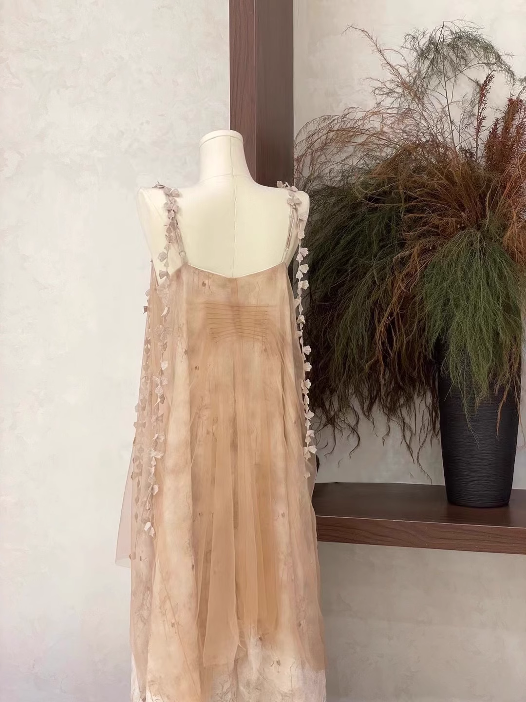 Cute A line Straps Lace Long Tulle Women's Holiday Dresses
