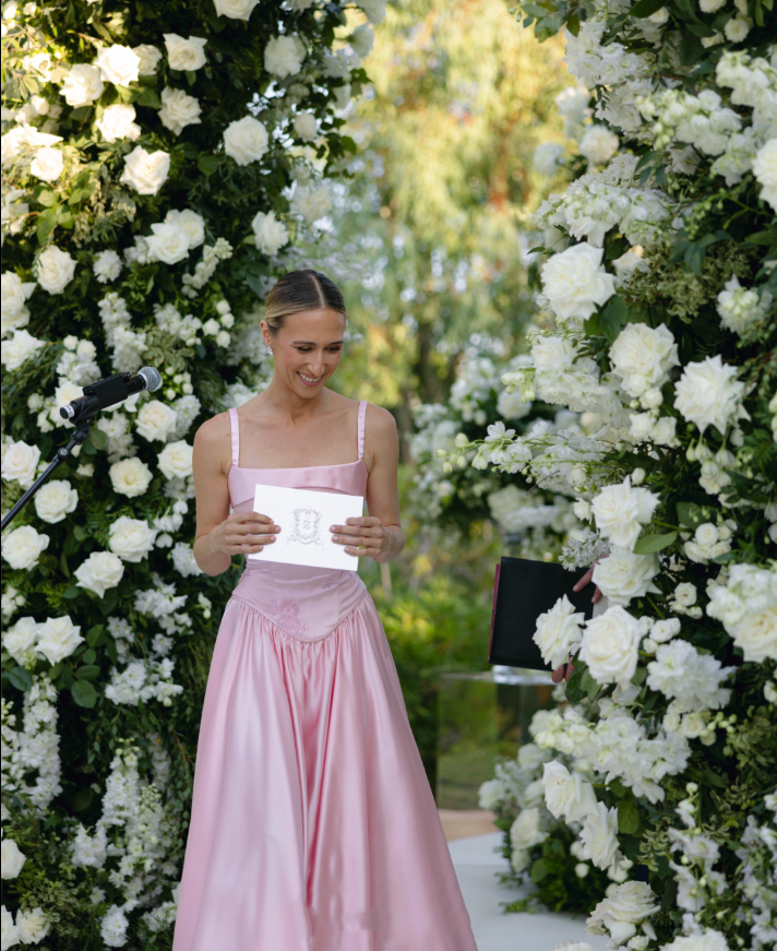 Elegant A Line V Neckline Floor-length Satin Long Pink Evening Dress Prom Dresses