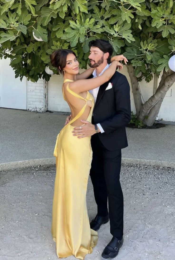 Classy Mermaid One Shoulder Yellow Long Evening Dress Prom Dresses With Backless