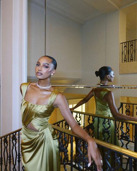 Fancy A line Square Neckline Green Satin Long Prom Dress Evening Dress Formal Dress