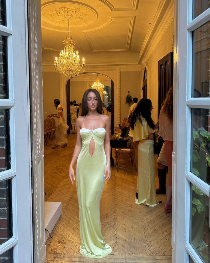Pretty Mermaid Sweetheart Long Yellow Prom Dress Evening Dress Formal Dress