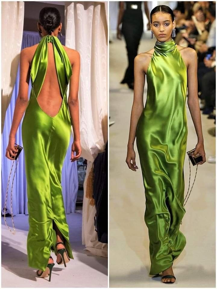 Pretty Mermaid High Neckline Green Backless Prom Dress Evening Dress Formal Dress