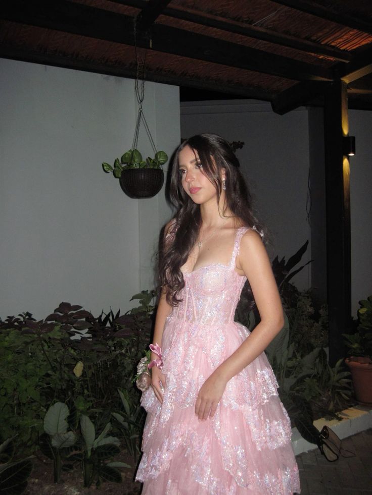 Pretty A-Line Straps Blush Pink Lace Long Prom Dresses Formal Evening Dress