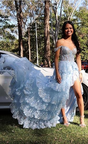 Pretty A-Line Straps Blush Pink Lace Long Prom Dresses Formal Evening Dress