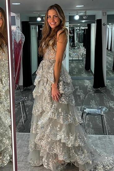 Pretty A-Line Straps Blush Pink Lace Long Prom Dresses Formal Evening Dress