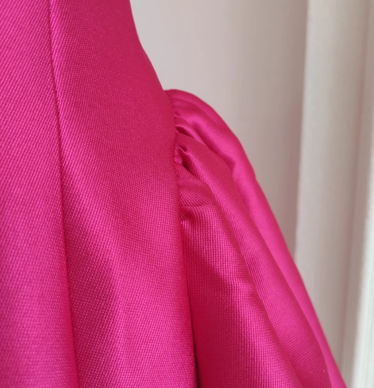 Cheap A line Straps Hot Pink Satin Short Homecoming Dresses Birthday Outfits