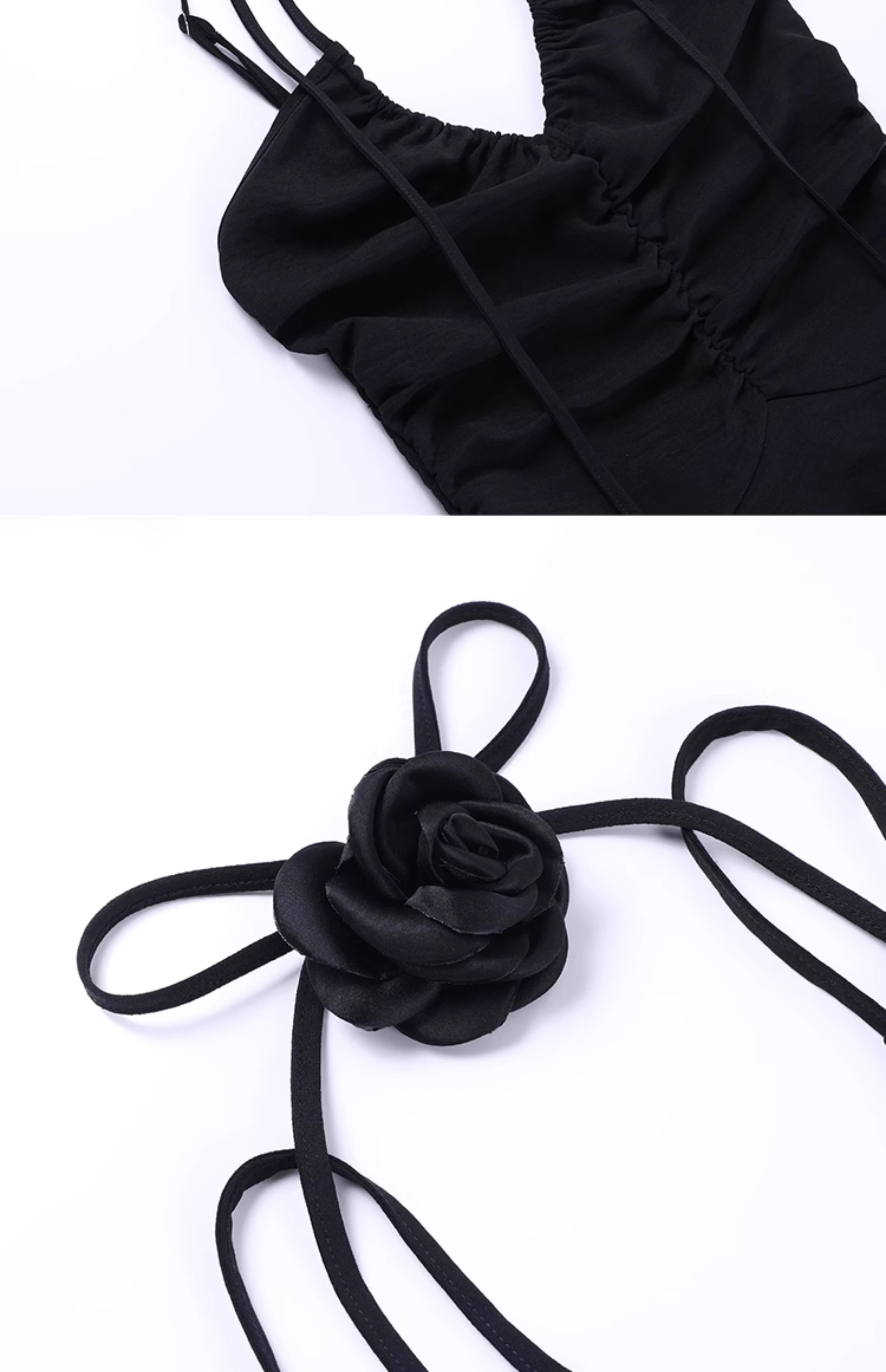 Simple A line Irregular Hem Spaghetti Straps Little Black Dresses Short Satin Birthday Outfit