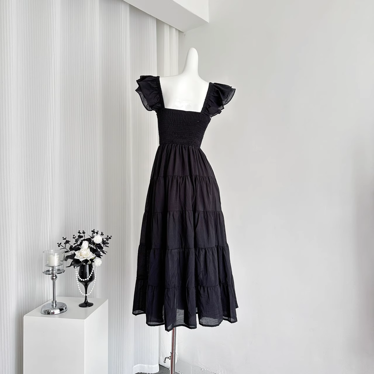 Cute A line Sleeveless Holiday Dresses Ankle Length Ruffles Pink Birthday Outfits