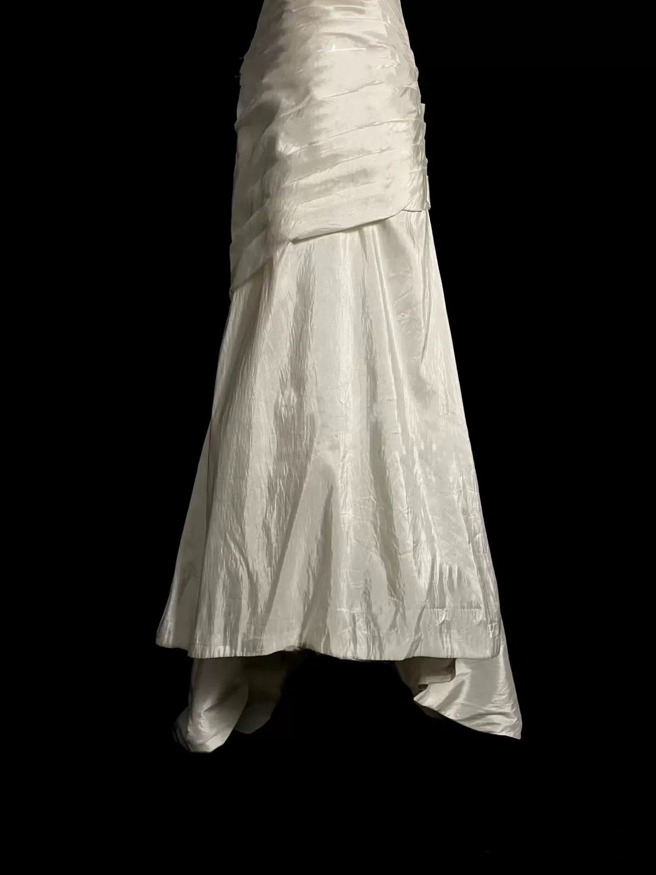 Chic Mermaid Sweetheart Taffeta Ivory Long Wedding Dress Bridal Dresses