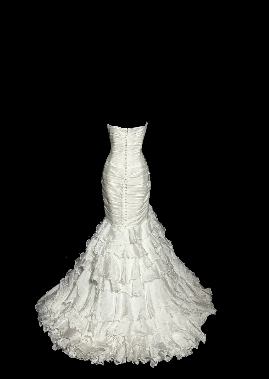 Classy Mermaid Sweetheart Tulle Ivory Long Wedding Dress Bridal Dresses