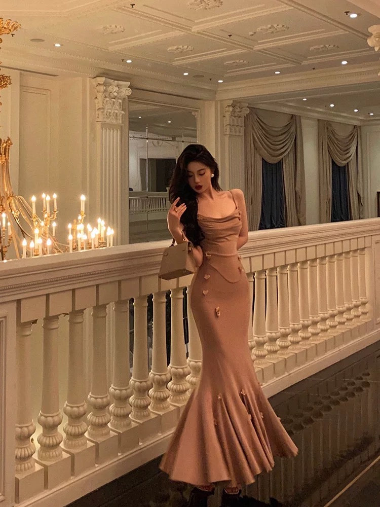 Gorgeous Mermaid Spaghetti Straps Sleeveless Date Night Dress Prom Dresses Birthday Outfits