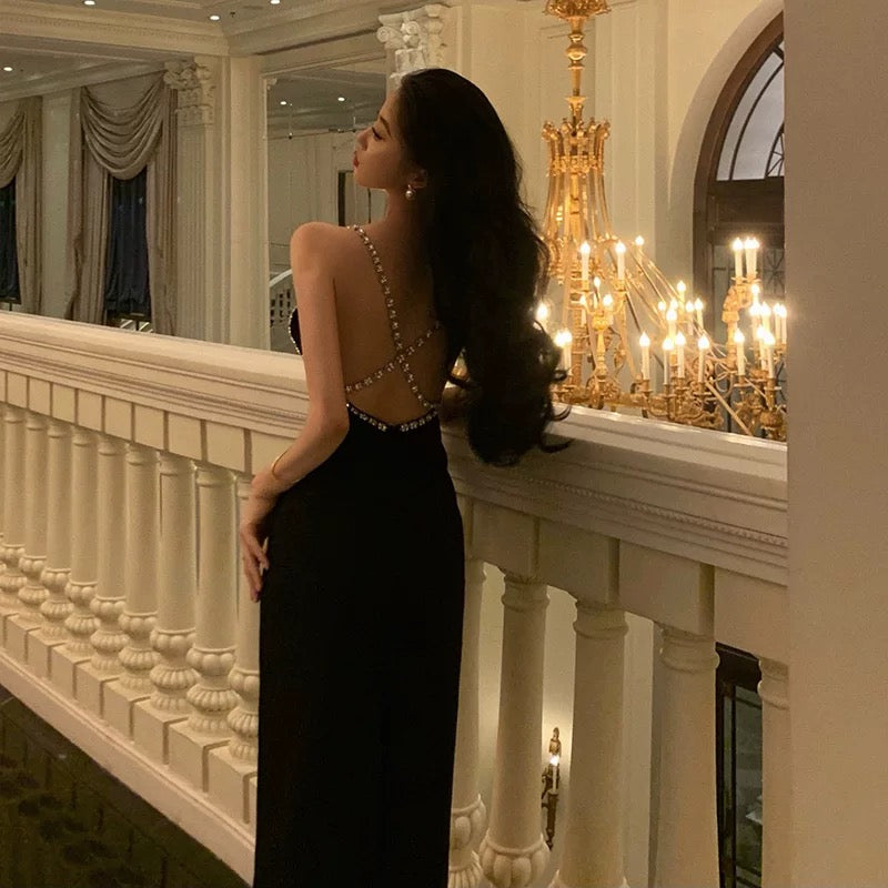 Sexy Sheath Halter Black Backless Knee Length Prom Dresses Birthday Outfits