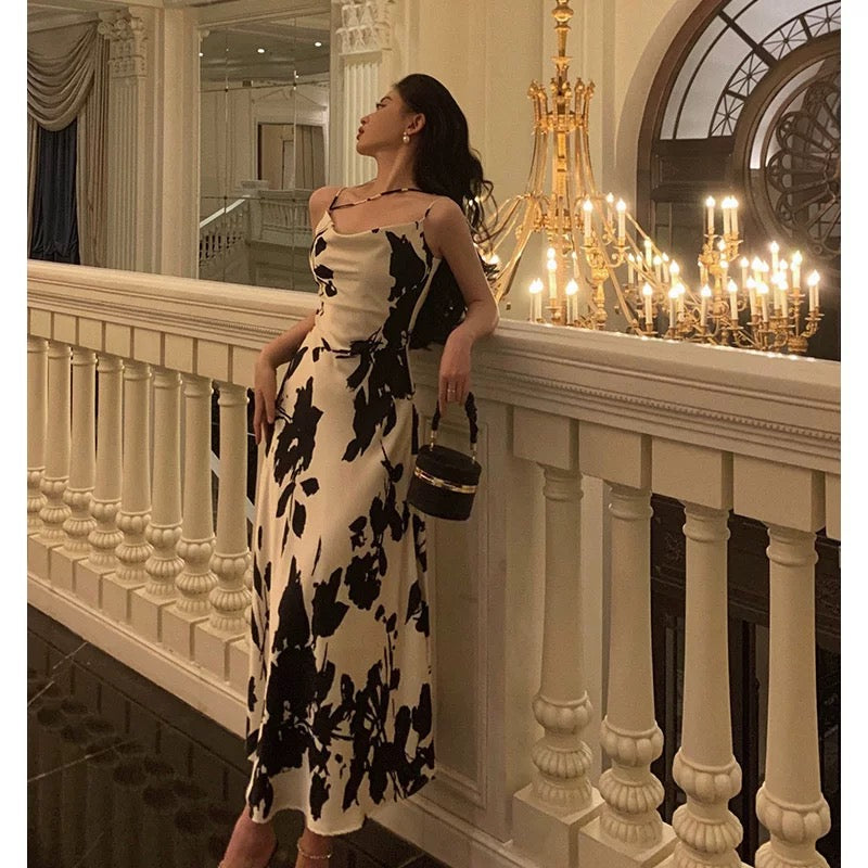 Gorgeous A Line Spaghetti Straps Black Date Night Dress Prom Dresses Birthday Outfit