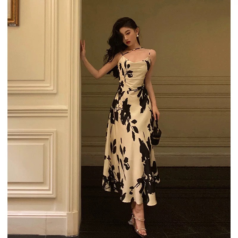Gorgeous A Line Spaghetti Straps Black Date Night Dress Prom Dresses Birthday Outfit