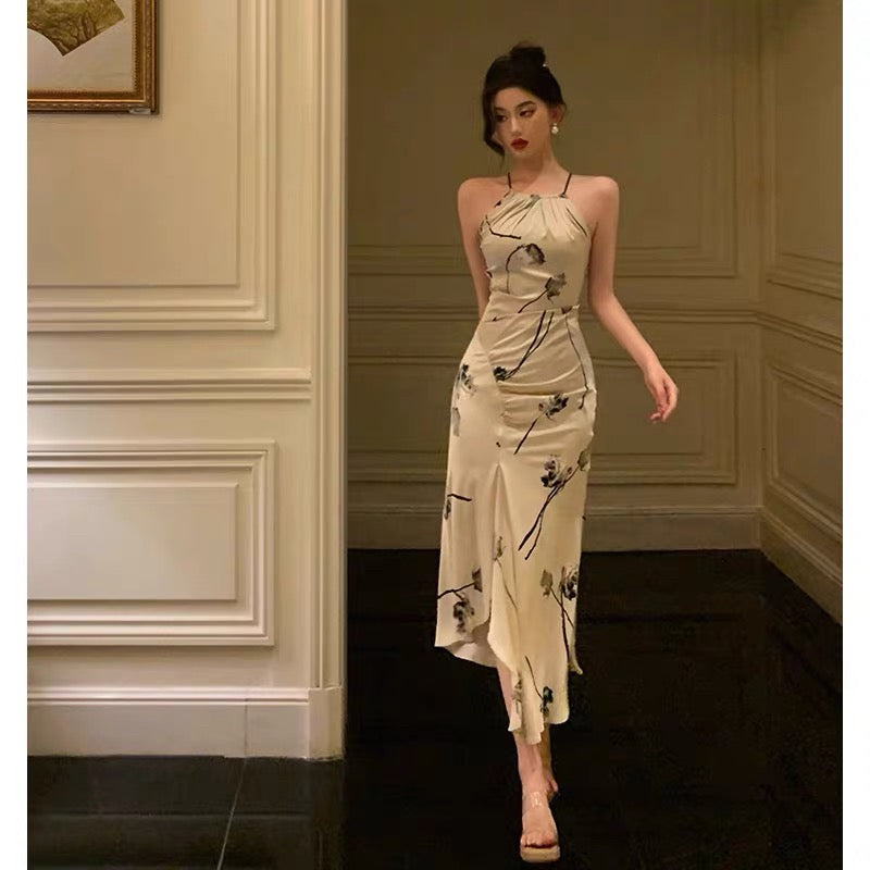 Gorgeous Sheath Halter Date Night Dress Prom Dresses Party Dress Birthday Outfits