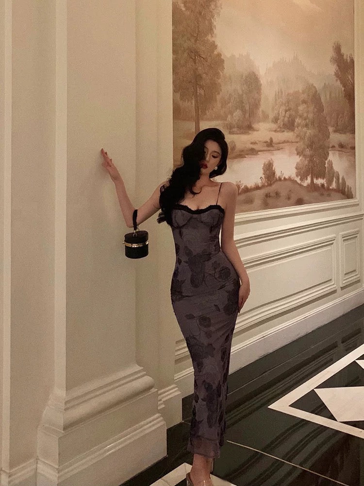 Stunning Sheath Spaghetti Straps Long Date Night Dress Prom Dresses Birthday Outfit